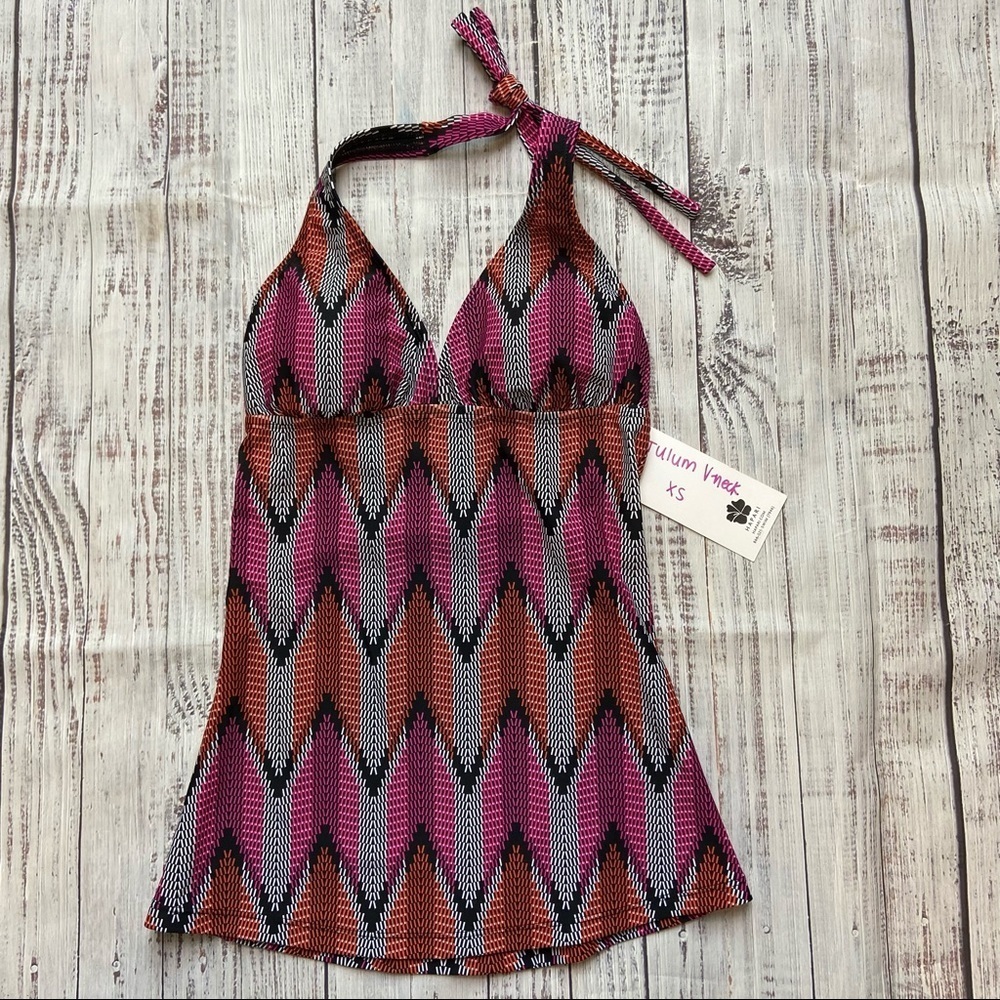 Hapari Tulum V Neck Tankini Top. Size XSmall. New With Tags.